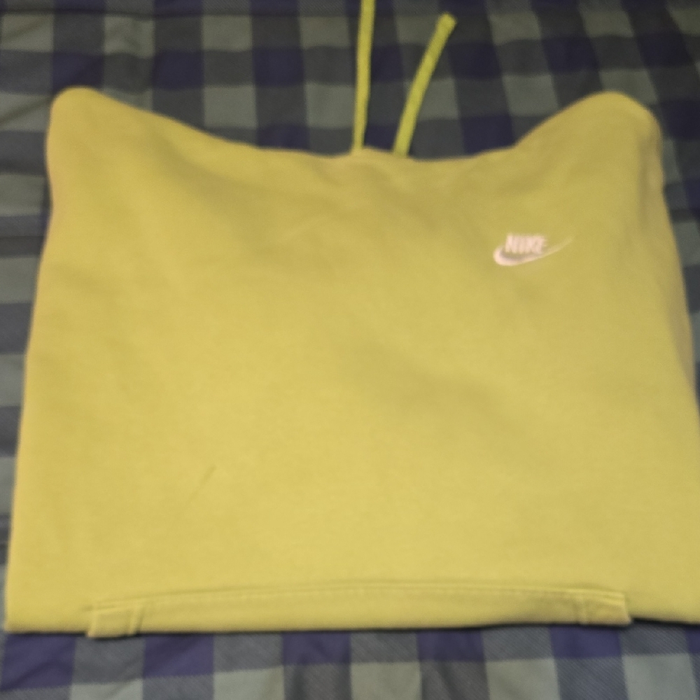 Nike Olive Hoodie with White Swoosh